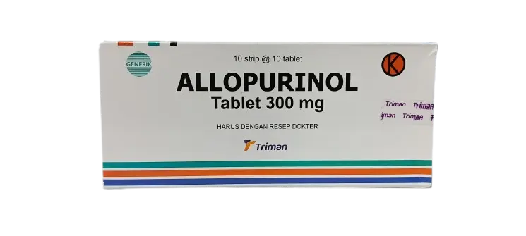 ALLOPURINOL 300 MG Box/100 Tab (TRIMAN)