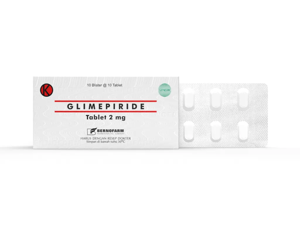 GLIMEPIRIDE 2 MG @100TAB