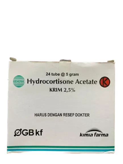 HYDROCORTISONE 2,5% CREAM 5 GR Box/24 Tube (KF)