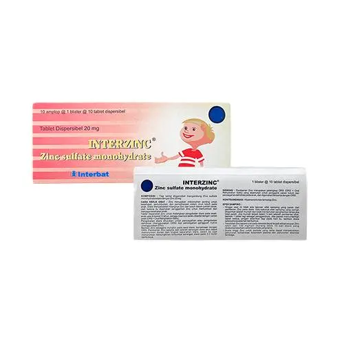 INTERZINC DISPERSIBLE (Box/100 Tablet)