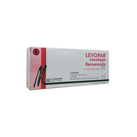 LEVOPAR TAB 100S (Box/10 Strip @10 Tab)
