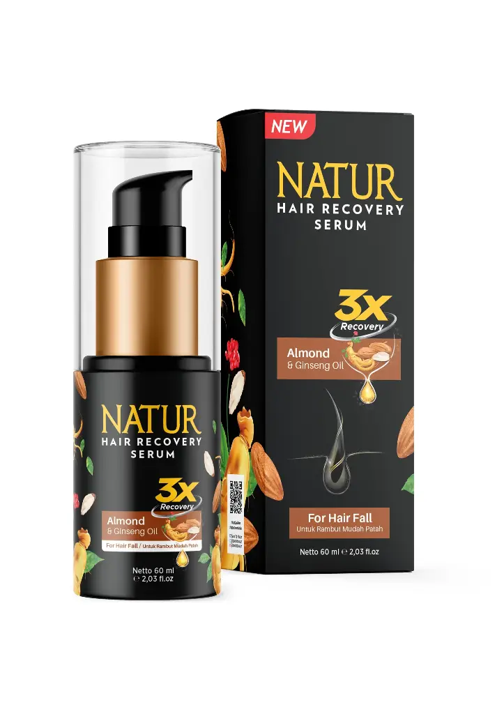 NATUR HAIR RECOVERY SERUM ALMOND & GINSENG OIL 60 ML