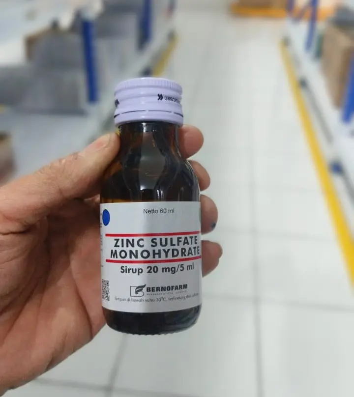 ZINC SULFATE MONOHYDRATE 20 MG/5 ML SYR