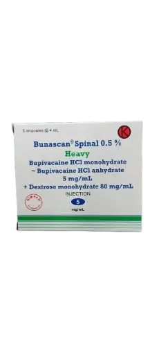 BUNASCAN SPINAL 0,5% INJEKSI (Box/5 Amp)