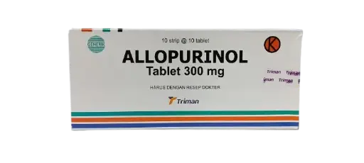 ALLOPURINOL 300 MG Box/100 Tab (TRIMAN)