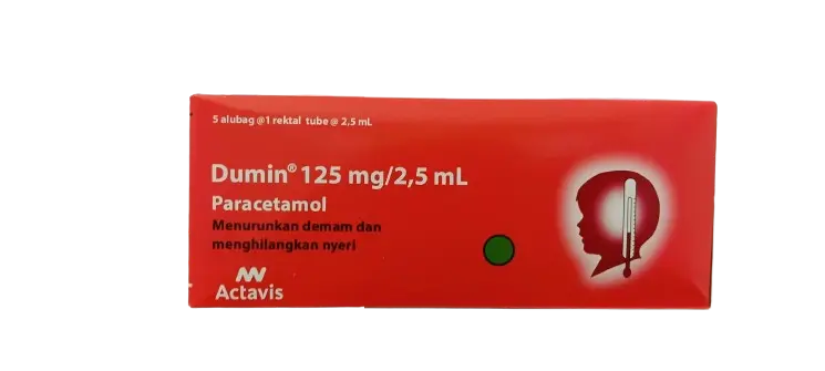 DUMIN RECTAL 125 MG/2.5 ML (Box/5 Tube) | Tabi Anugerah Pharmindo Jayapura