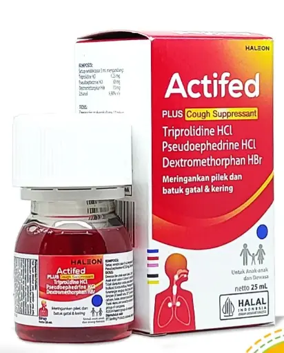 ACTIFED PLUS COUGH SUPPRESS SYRUP 25 ML