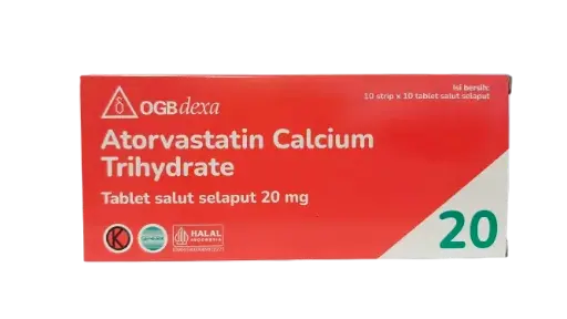 ATORVASTATIN 20 MG BOX 100 Tablet (DEXA)