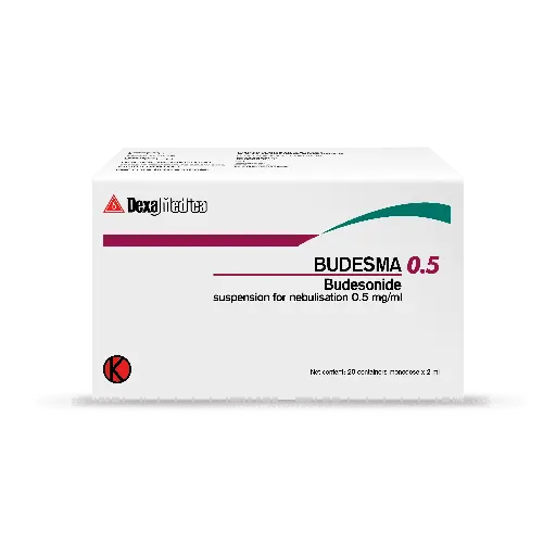 BUDESMA SUSPEPENSI FOR NEBULISATION 0,5MG/ML BOX/20 AMP