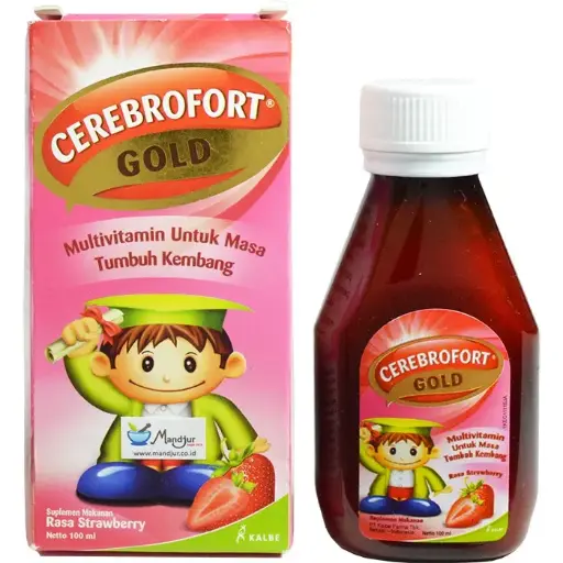 CEREBROFORT GOLD STRAWBERRY 100 ML