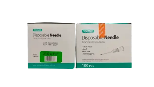 DISPOSIBLE NEEDLE 21 G BOX/100