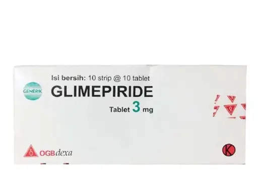 GLIMEPIRIDE 3 MG BOX 100 Tablet (DEXA)
