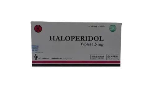 HALOPERIDOL 1,5 MG BOX/100 TABLET (YARINDO)