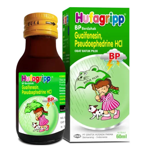 HUFAGRIP BP BERDAHAK SYRUP 60 ML (HIJAU)