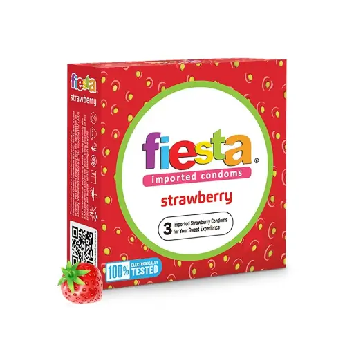 KONDOM FIESTA STRAWBERRY 3S