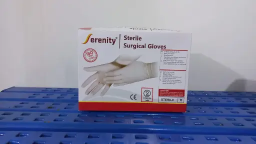 STERILE SURGICAL GLOVE 7.5 Box/50 Pasang (SERENITY)